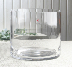 Glasschale Cylinder, groß, ca. 14,5 x 16,5 cm Ø